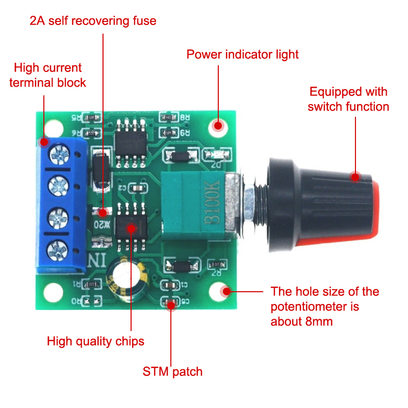1Pcs Adjustable Speed DC Motor - Home Improvement Us recension och pris