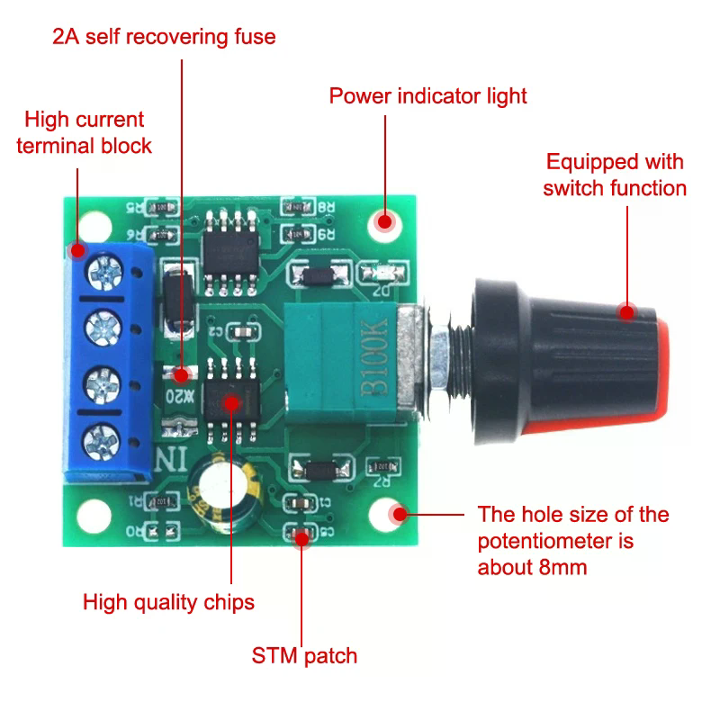 1Pcs Adjustable Speed DC Motor - Home Improvement Us recension och pris