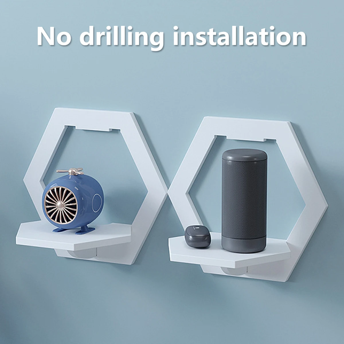 3Pcs Hexagon Wall Shelf Punch  - Home Improvement Tv Show recension och pris