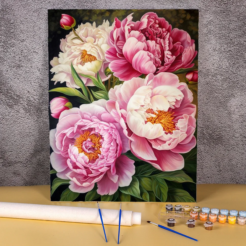 Diy Painting By Numbers Peony  - Home Improvement Tv Show recension och pris