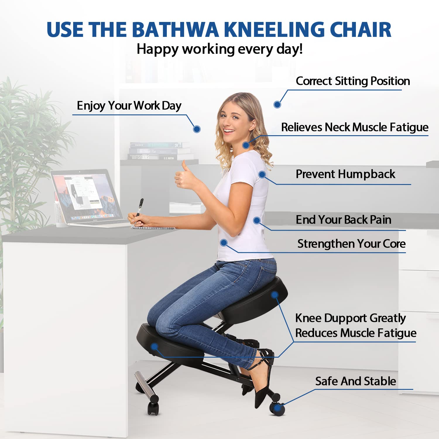 Kneeling Chair Ergonomic for O - Home Improvement Us recension och pris