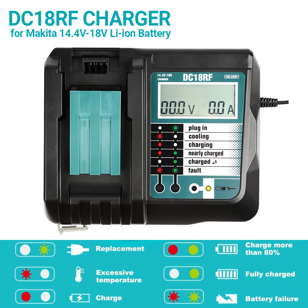 DC18RF Li-ion Super Fast Charg - Makita Drill Hp1640 recension och pris