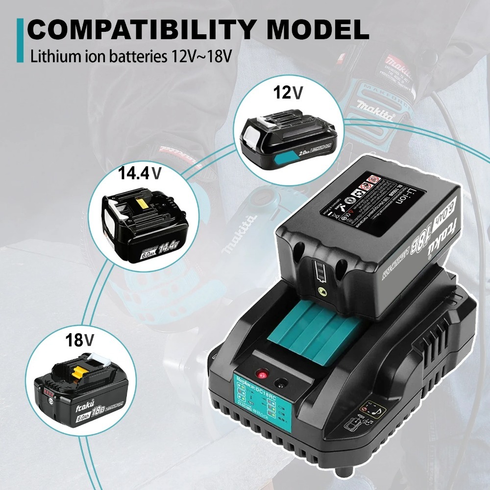 DC18RC Li-ion Battery 3A Charg - Makita Drill Hp1640 recension och pris