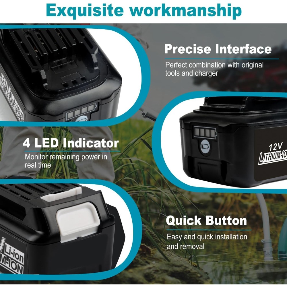 10.8V 12V 6A Rechargeable Repl - Makita Drill Hp1640 recension och pris