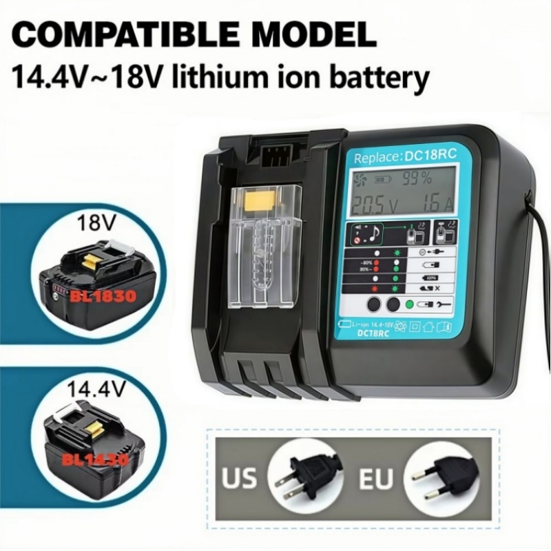 DC18RC Fast Charging with Fan  - Makita Drill Hp1640 recension och pris