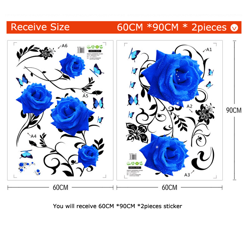 Large Size Blue Rose Flowers W - Home Improvement Tv Show recension och pris