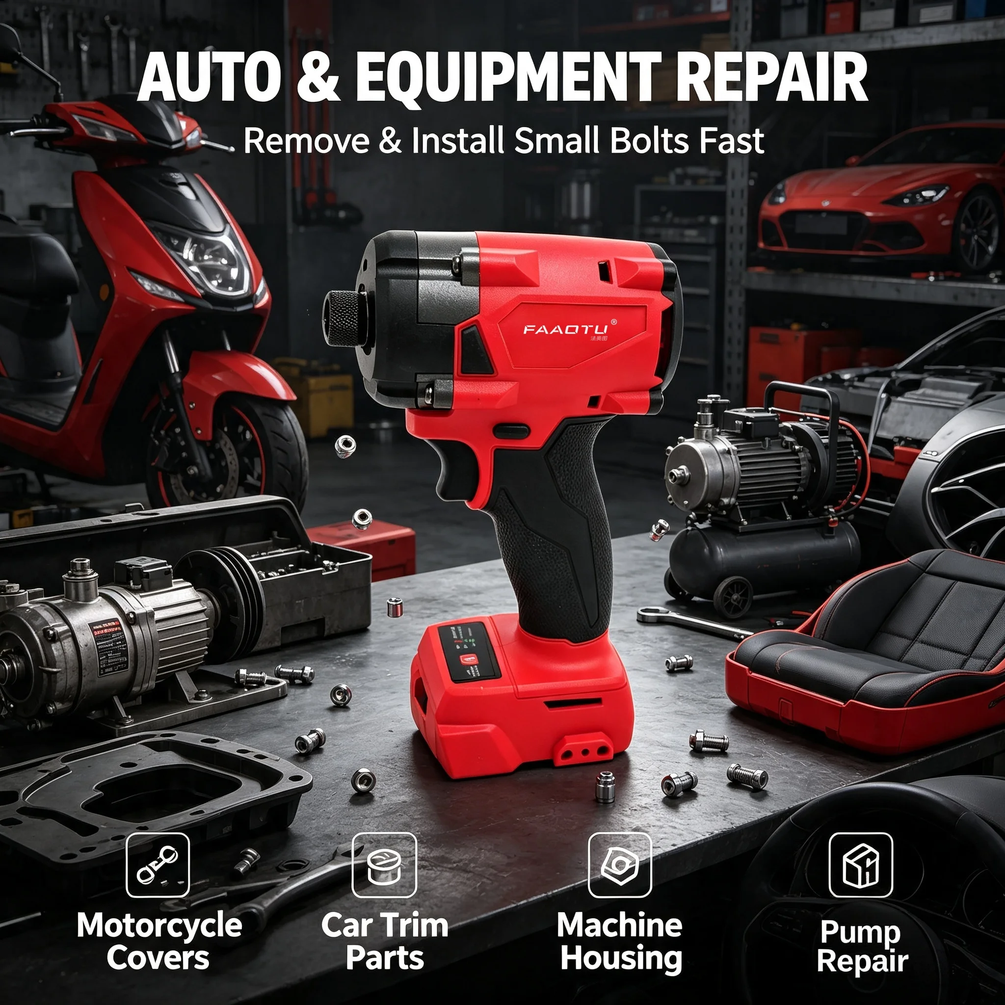 FAAOTU 18V Cordless Electric S - Home Improvement Us recension och pris