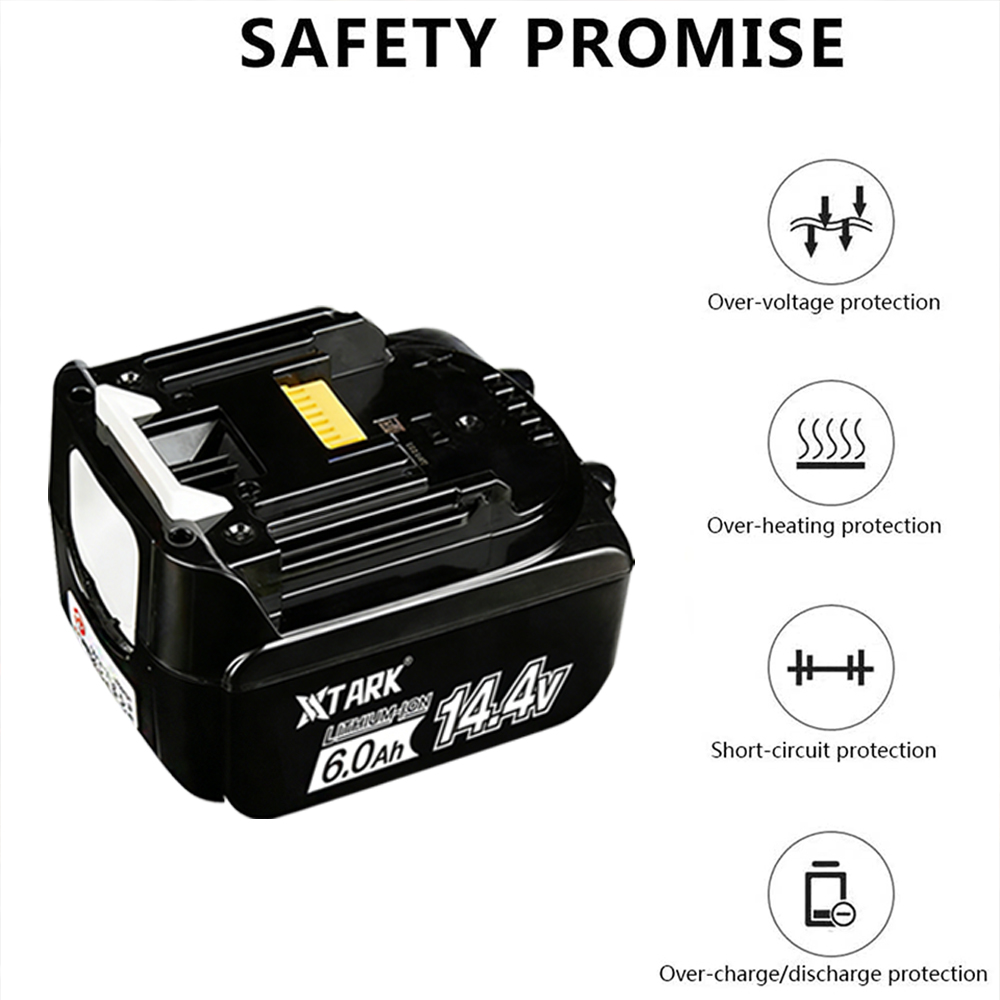 14.4V 6000mAh Li-ion Battery R - Makita Drill Hp1640 recension och pris